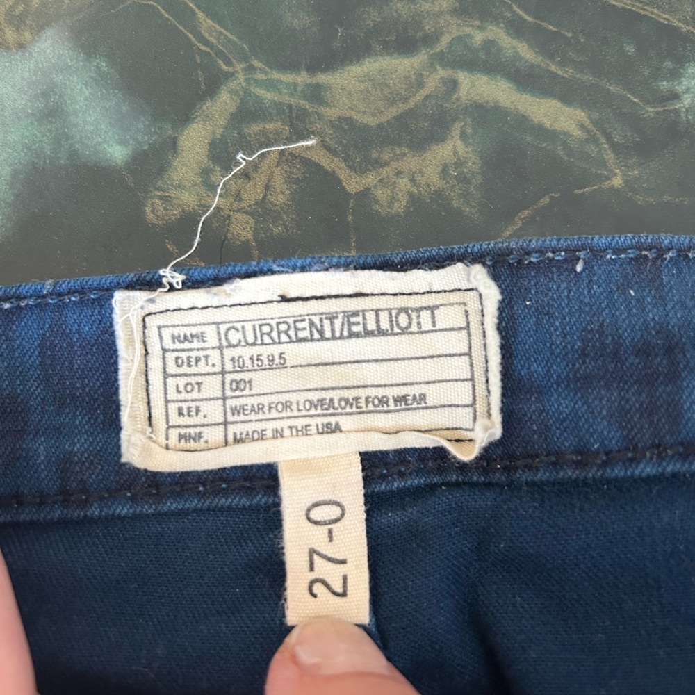 Leopard Print Blue Jeans - Picture 2 of 3
